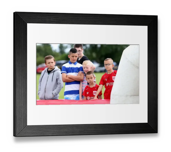Framed Print : Bristol City FC: Community Foundation Engages Fans at Hengrove Athletic Pre-Season Friendly