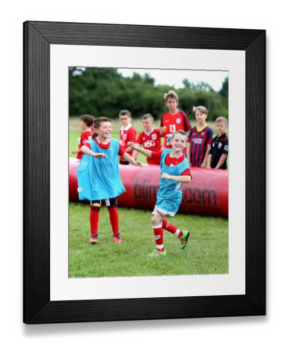 Framed Print : Bristol City FC: Community Foundation Engages Fans at Pre-Season Friendly vs Hengrove Athletic