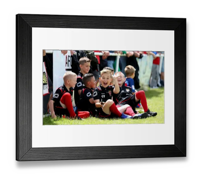 Framed Print : Bristol City FC Fans in Pre-Season Action against Hengrove Athletic, 2016