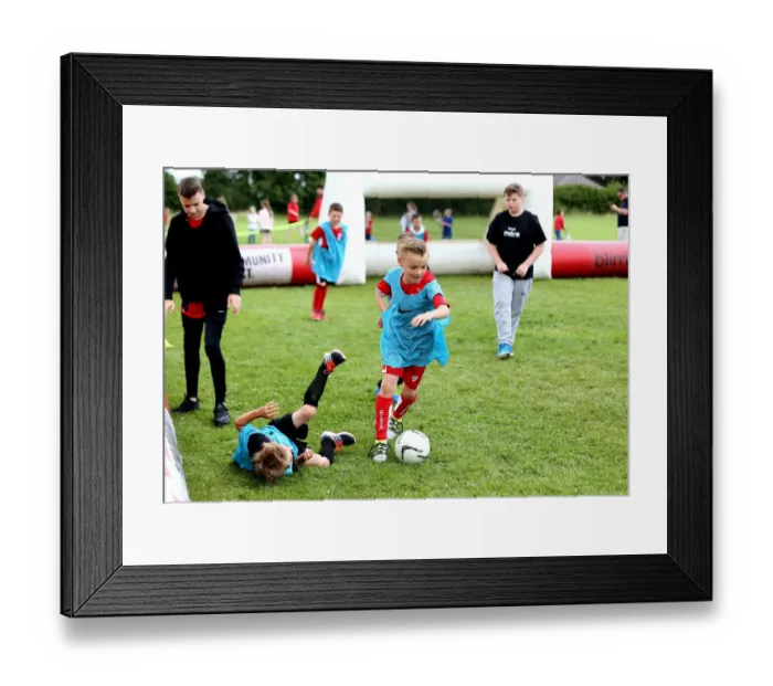 Framed Print : Bristol City FC: Community Foundation Engages Fans at Pre-Season Friendly vs Hengrove Athletic