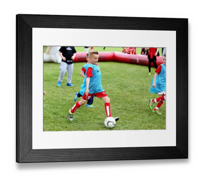 Framed Print : Bristol City FC: Community Foundation Engages Fans at Pre-Season Match vs Hengrove Athletic