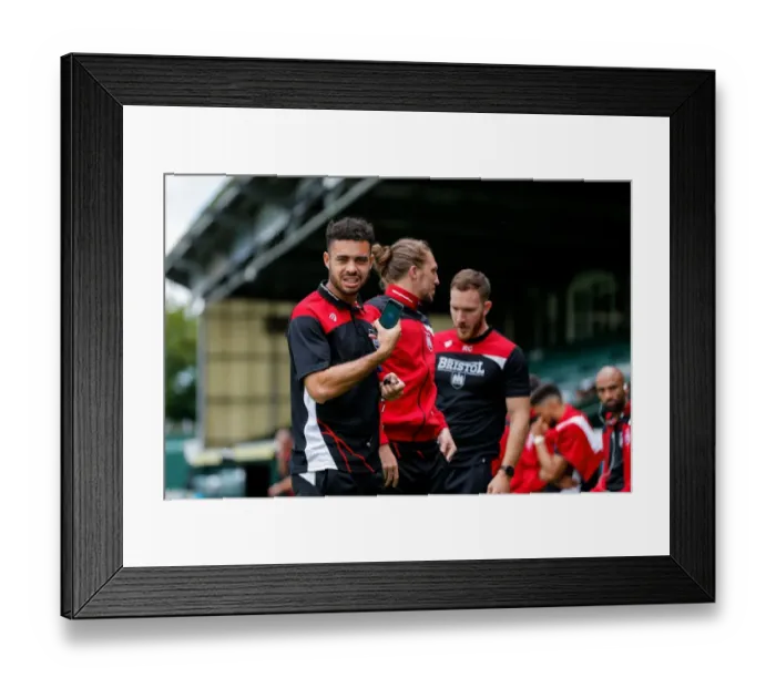 Framed Print : Bristol City's Derrick Williams Watches Pre-Season Action at Huish Park (Yeovil Town v Bristol City) Framed Print : Bristol City's Derrick Williams Watches Pre-Season Action at Huish Park (Yeovil Town v Bristol City)