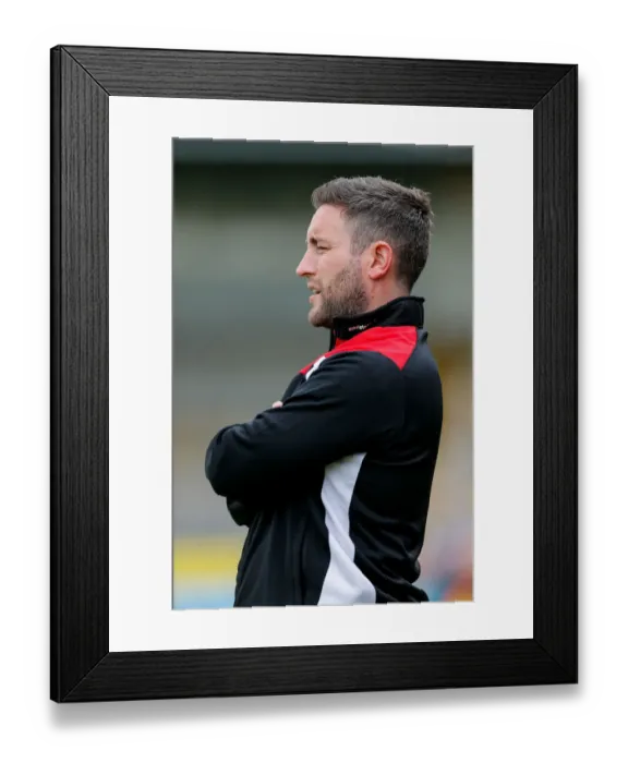 Framed Print : Bristol City Manager Lee Johnson Watches Pre-Season Friendly Against Yeovil Town, July 2016 Framed Print : Bristol City Manager Lee Johnson Watches Pre-Season Friendly Against Yeovil Town, July 2016