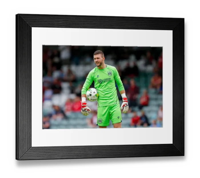 Framed Print : Bristol City's Richard O'Donnell Watches Pre-Season Match at Huish Park