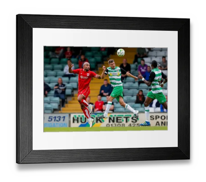 Framed Print : Bristol City's Samuel Armenteros in Action during Pre-Season Friendly against Yeovil Town (2016) Framed Print : Bristol City's Samuel Armenteros in Action during Pre-Season Friendly against Yeovil Town (2016)