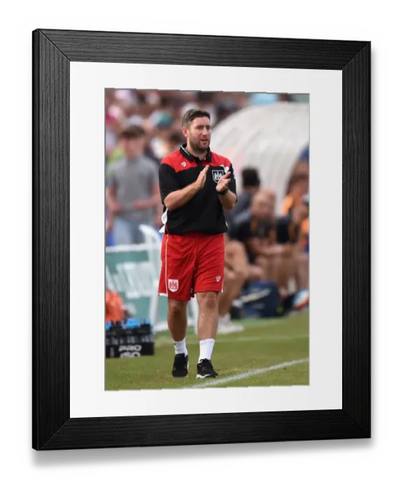 Framed Print : Lee Johnson Guides Bristol City in Pre-Season Clash Against Granada, 2016