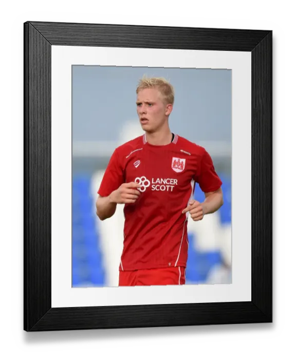 Framed Print : Hordur Magnusson of Bristol City in Action Against Granada, 2016: Pre-season Friendly at Pinatar Arena