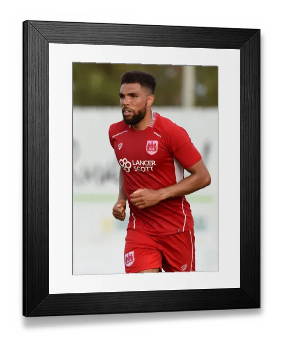 Framed Print : Scott Golbourne of Bristol City in Action Against Granada, 2016