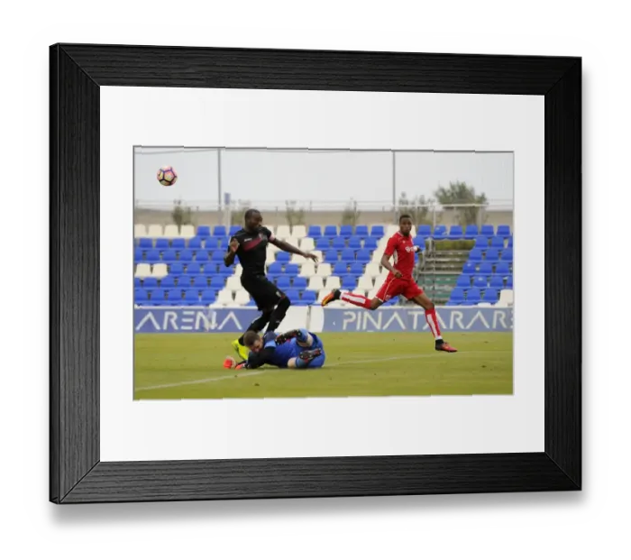 Framed Print : Bristol City's Kodjia Denied Goal Against Granada (2016)