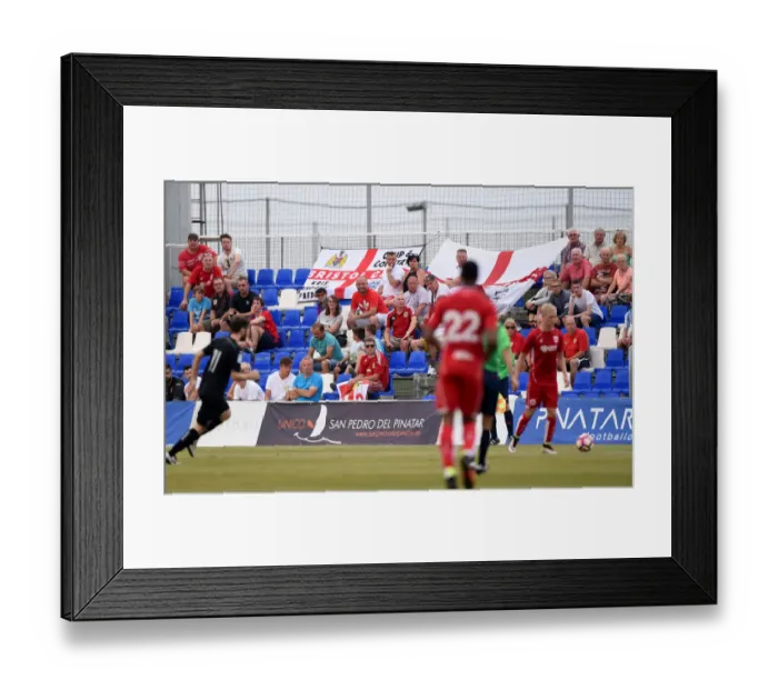 Framed Print : Bristol City Fans in Action at Granada Pre-Season Friendly, 2016