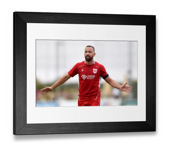 Framed Print : Aaron Wilbraham of Bristol City in Action Against Granada, 2016