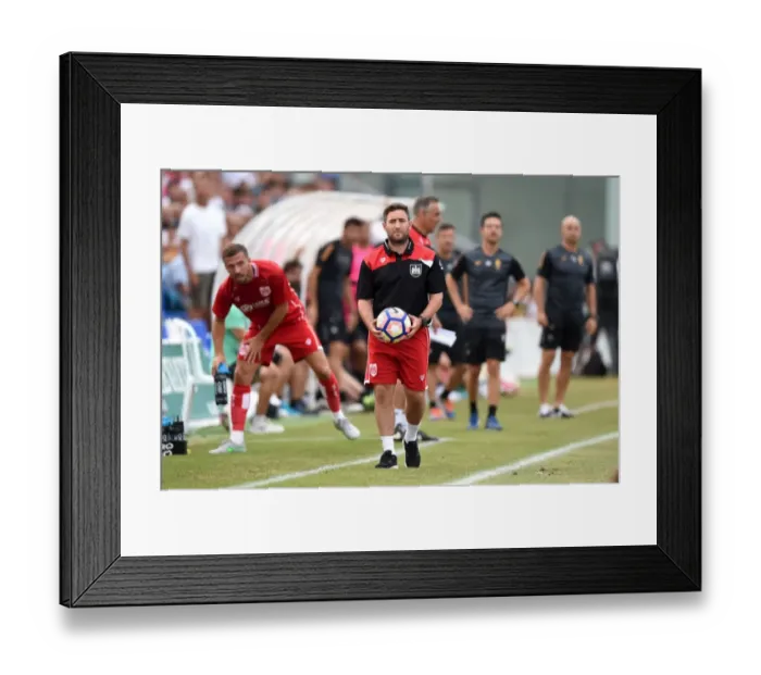 Framed Print : Johnson Leads Bristol City in Pre-Season Clash Against Granada, 2016