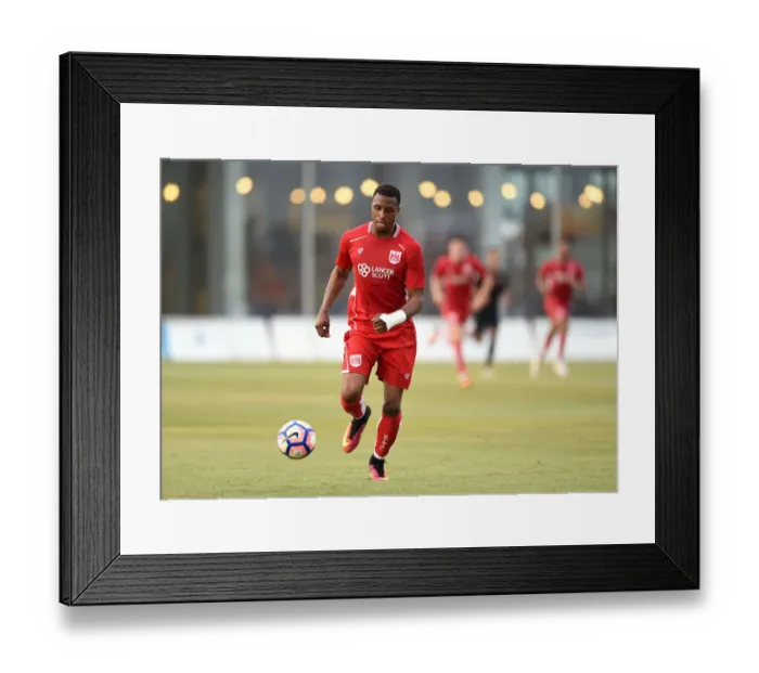 Framed Print : Jonathan Kodjia in Action: Granada vs. Bristol City, 200716 Framed Print : Jonathan Kodjia in Action: Granada vs. Bristol City, 200716
