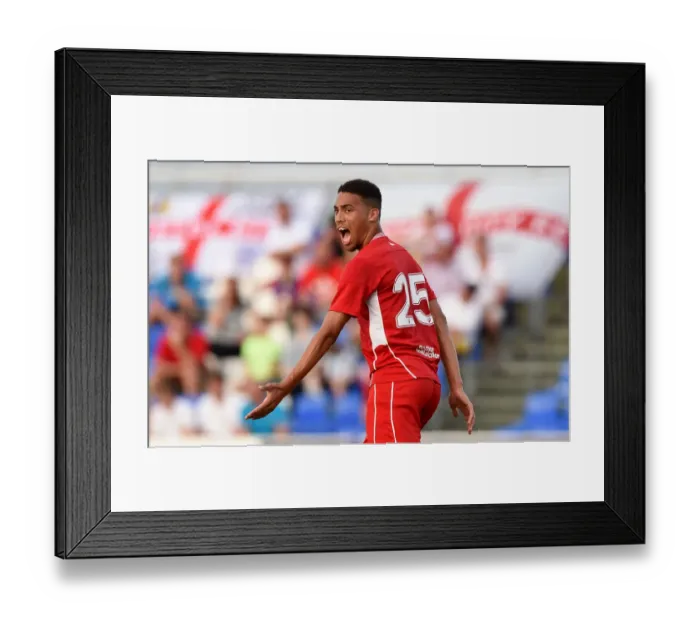 Framed Print : Zak Vyner in Action: Bristol City vs Granada, 2016 Pre-Season Friendly at Pinatar Arena
