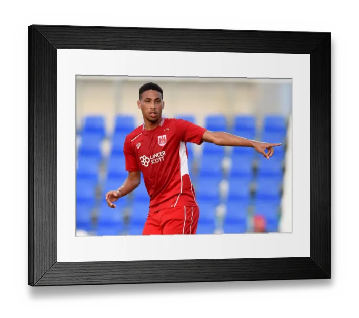 Framed Print : Zak Vyner of Bristol City in Action against Granada, 2016: Pre-season Friendly at Pinatar Arena