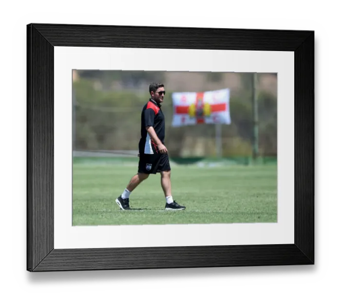 Framed Print : Bristol City FC: Lee Johnson at La Manga Training Ground Ahead of UCAM Friendly Framed Print : Bristol City FC: Lee Johnson at La Manga Training Ground Ahead of UCAM Friendly