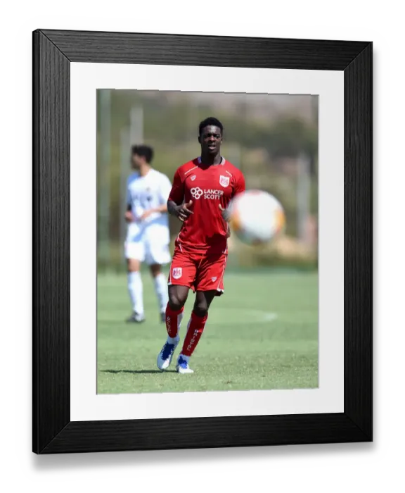 Framed Print : Bristol City's Kieran Agard in Action Against UCAM during Pre-season Friendly Training, 2016 Framed Print : Bristol City's Kieran Agard in Action Against UCAM during Pre-season Friendly Training, 2016