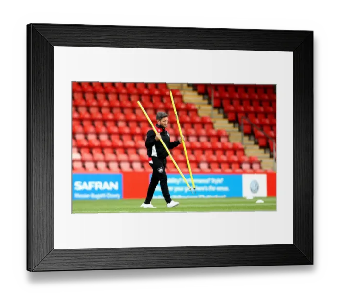 Framed Print : Bristol City Manager Lee Johnson Conducts Unique Warm-Up Ahead of Cheltenham Town Friendly Framed Print : Bristol City Manager Lee Johnson Conducts Unique Warm-Up Ahead of Cheltenham Town Friendly