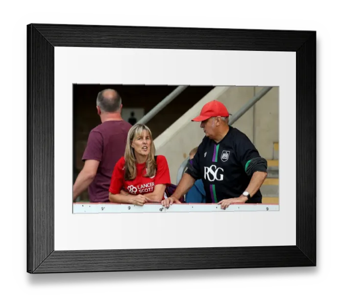Framed Print : Bristol City Fans Turn Out in Force for Preseason Friendly Against Cheltenham Town Framed Print : Bristol City Fans Turn Out in Force for Preseason Friendly Against Cheltenham Town