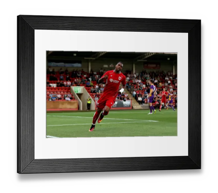 Framed Print : Jonathan Kodjia's Thrilling Goal Celebration: Bristol City vs Cheltenham Town, 2016 Framed Print : Jonathan Kodjia's Thrilling Goal Celebration: Bristol City vs Cheltenham Town, 2016