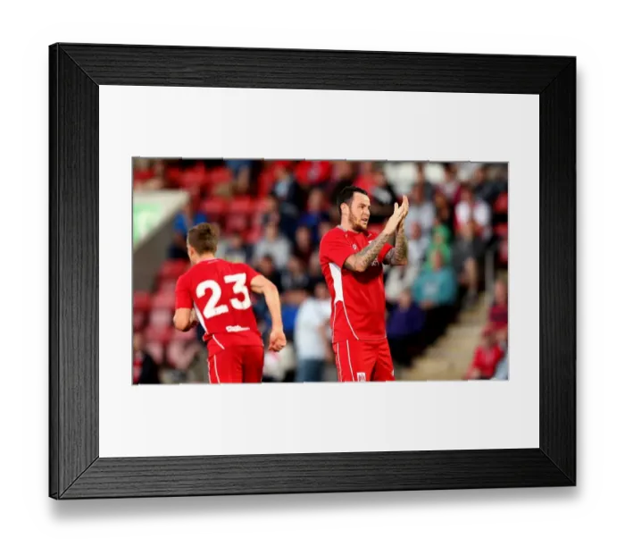 Framed Print : Bristol City's Lee Tomlin Scores Thriller in Preseason Victory Over Cheltenham Town