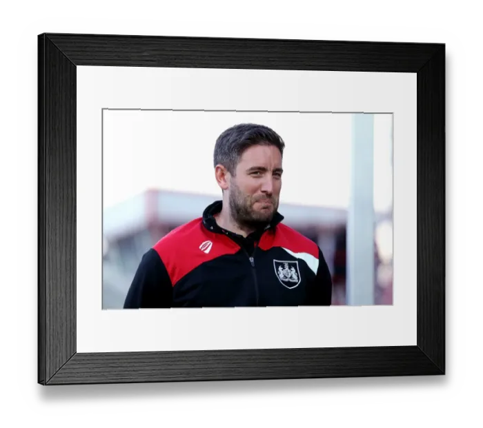 Framed Print : Bristol City Manager Lee Johnson Grins During Preseason Friendly Against Cheltenham Town Framed Print : Bristol City Manager Lee Johnson Grins During Preseason Friendly Against Cheltenham Town