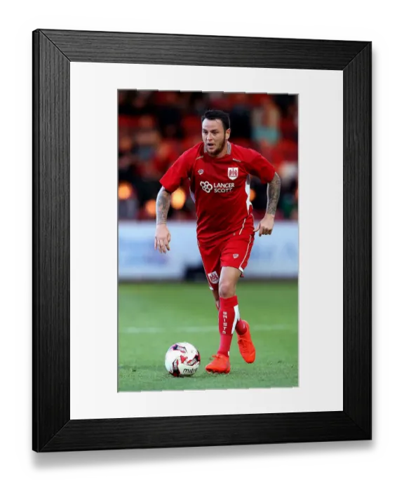 Framed Print : Bristol City's Lee Tomlin Scores in Preseason Friendly Against Cheltenham Town