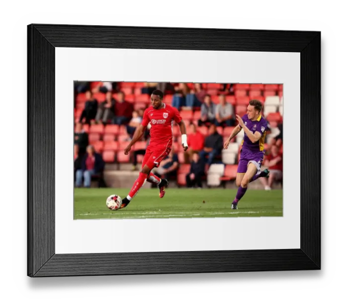Framed Print : Bristol City's Jonathan Kodjia Scores in Preseason Friendly against Cheltenham Town