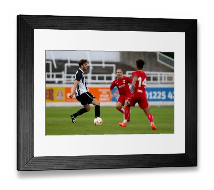Framed Print : Bristol City's Luke Freeman and Bobby Reid in Action during Pre-season Friendly against Bath City, 2016