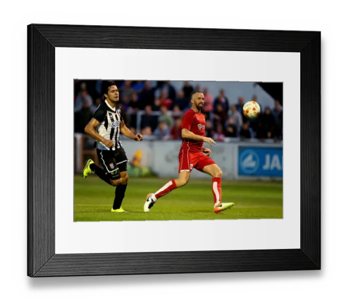Framed Print : Bristol City's Aaron Wilbraham Scores Against Bath City in Pre-season Friendly, July 2016 Framed Print : Bristol City's Aaron Wilbraham Scores Against Bath City in Pre-season Friendly, July 2016