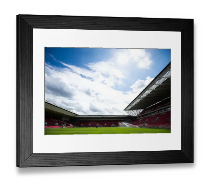 Framed Print : A Peek into Ashton Gate: Pre-Season Friendly - Bristol City vs Portsmouth, 2016