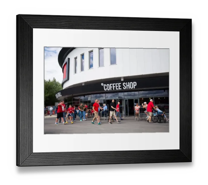 Framed Print : Bristol City vs Portsmouth: Fans Gather at Ashton Gate Stadium (Pre-Season Friendly)