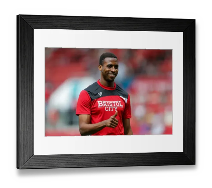 Framed Print : Bristol City's Jonathan Kodjia in Deep Thought at Ashton Gate During Pre-Season Match Against Portsmouth Framed Print : Bristol City's Jonathan Kodjia in Deep Thought at Ashton Gate During Pre-Season Match Against Portsmouth