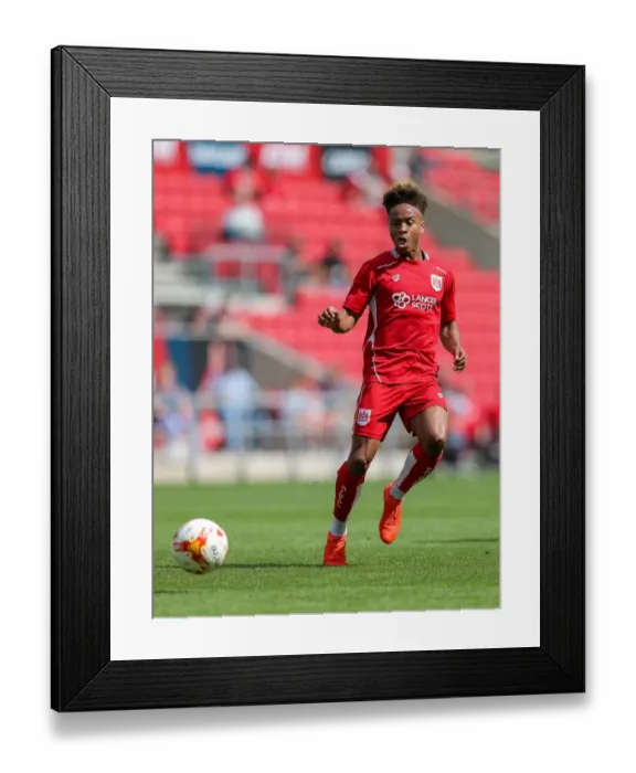 Framed Print : Bristol City vs Portsmouth: Bobby Reid in Action at Ashton Gate Stadium (Pre-Season Friendly, 2016)