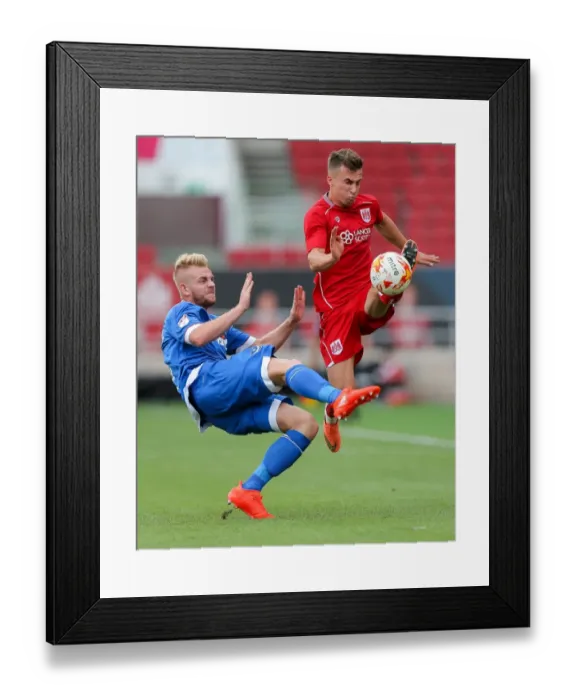 Framed Print : Bristol City vs Portsmouth: Joe Bryan Tackled by Jack Whatmough Framed Print : Bristol City vs Portsmouth: Joe Bryan Tackled by Jack Whatmough