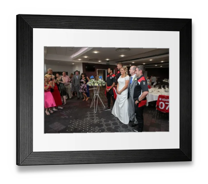 Framed Print : Bristol City Football Club: A Special Day at Ashton Gate - Mr. and Mrs. Kearney's Wedding Reception During the Bristol City vs. Portsmouth Match Framed Print : Bristol City Football Club: A Special Day at Ashton Gate - Mr. and Mrs. Kearney's Wedding Reception During the Bristol City vs. Portsmouth Match