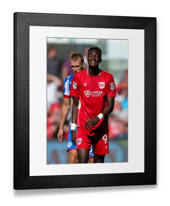 Framed Print : Tammy Abraham's Frustration: Bristol City vs Wigan Athletic, 2016