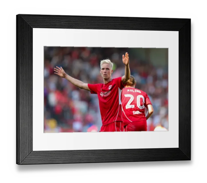 Framed Print : Magnusson's Controversial Goal Disallowed: Abraham Scores Instead for Bristol City vs Wigan Athletic Framed Print : Magnusson's Controversial Goal Disallowed: Abraham Scores Instead for Bristol City vs Wigan Athletic