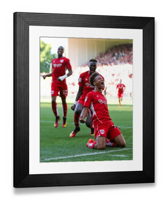 Framed Print : Bobby Reid's Goal: Bristol City Takes 2-1 Lead Over Wigan Athletic Framed Print : Bobby Reid's Goal: Bristol City Takes 2-1 Lead Over Wigan Athletic