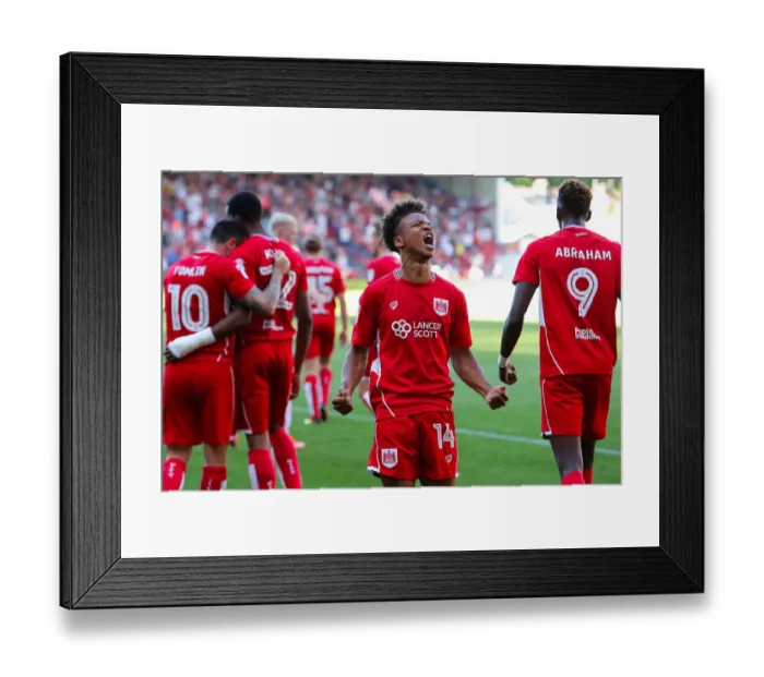 Framed Print : Bobby Reid's Dramatic Goal: 2-1 Win for Bristol City over Wigan Athletic, Sky Bet EFL Championship