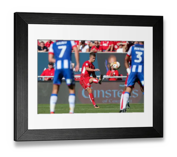 Framed Print : Bristol City vs Wigan Athletic: Joe Bryan in Action, Sky Bet EFL Championship, Ashton Gate Stadium