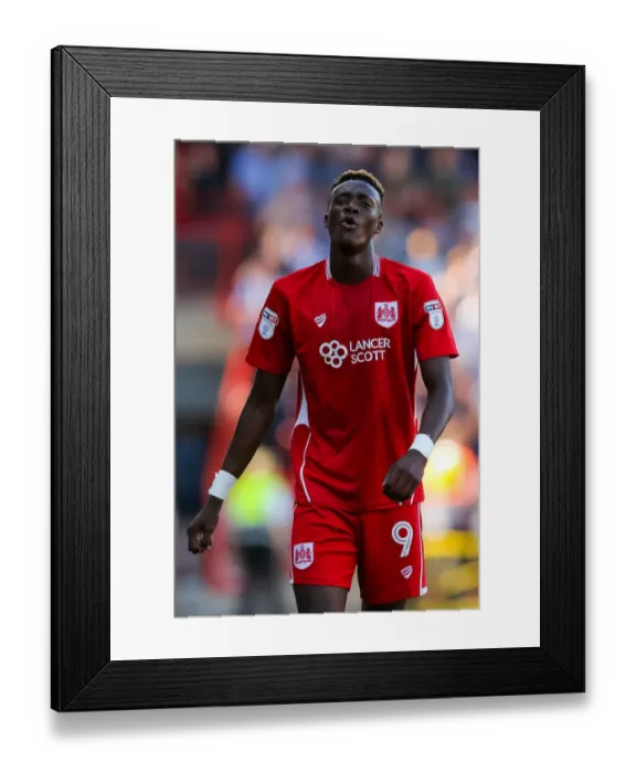 Framed Print : Tammy Abraham's Debut Goal: Bristol City Claims 2-1 Victory
