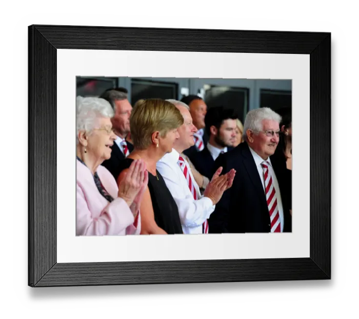 Framed Print : Steve Lansdown Unveils New Lansdown Stand at Ashton Gate: Bristol City vs Wigan Athletic, 2016