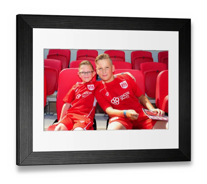 Framed Print : Bristol City Mascots on the Dugout during Sky Bet Championship Match