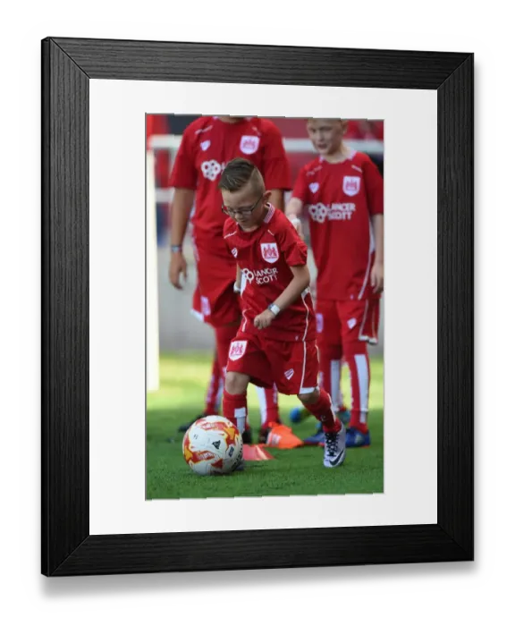Framed Print : Bristol City Kicks Off New Season at Ashton Gate Against Wigan Athletic