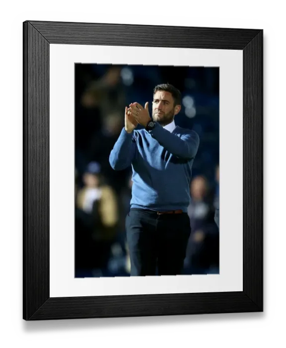 Framed Print : Bristol City Celebrate EFL Cup Win Over Wycombe Wanderers: Lee Johnson Applauds Fans