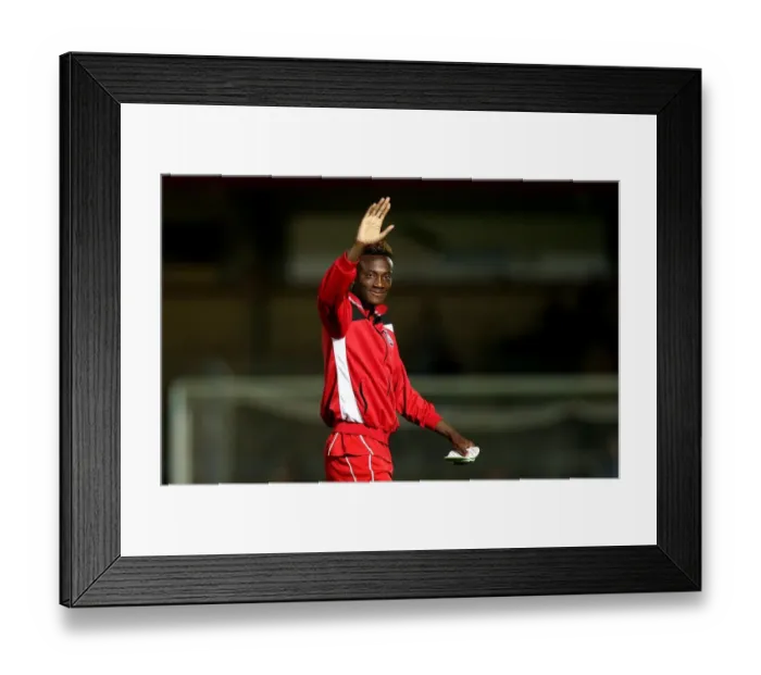 Framed Print : Tammy Abraham Celebrates as Bristol City Triumphs Over Wycombe Wanderers in EFL Cup Framed Print : Tammy Abraham Celebrates as Bristol City Triumphs Over Wycombe Wanderers in EFL Cup