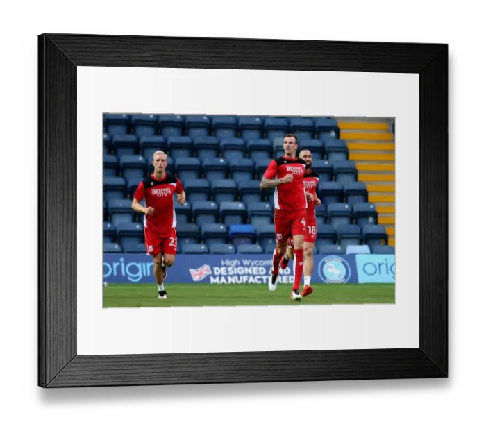 Framed Print : Bristol City FC: Hordur Magnusson, Aden Flint, and Aaron Wilbraham Warm Up Ahead of Wycombe Wanderers Clash Framed Print : Bristol City FC: Hordur Magnusson, Aden Flint, and Aaron Wilbraham Warm Up Ahead of Wycombe Wanderers Clash