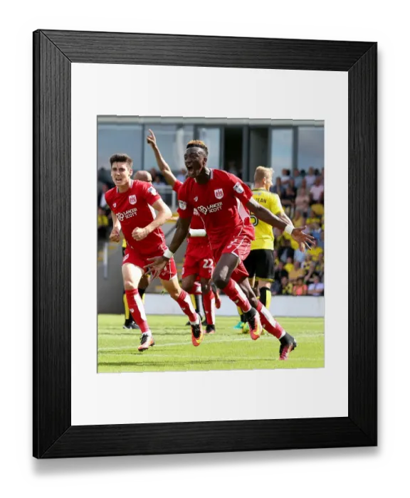 Framed Print : Tammy Abraham's Thrilling Goal Celebration: Burton Albion vs. Bristol City (Sky Bet Championship, 2016) Framed Print : Tammy Abraham's Thrilling Goal Celebration: Burton Albion vs. Bristol City (Sky Bet Championship, 2016)