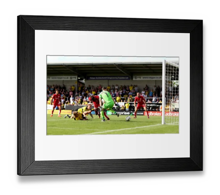 Framed Print : Tammy Abraham's Late Strike: Burton Albion 1-2 Bristol City (Sky Bet Championship, August 13, 2016)